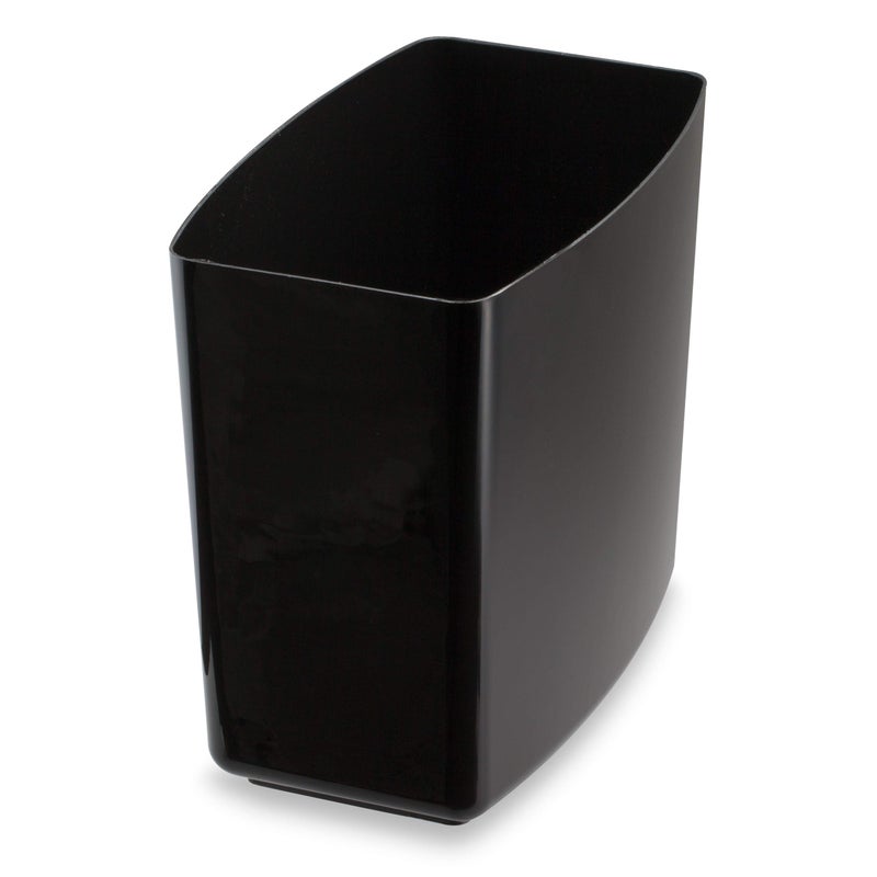 Officemate 2200 Series Executive Waste Basket, 20 Quart Capacity, 13.625 x 8.5 x 12.75 Inches, Black (22262) - Image 2